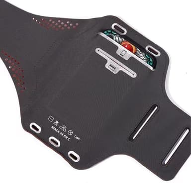 Outdoor Sports Running Arm Bag Case Fitness Mobile Heijastinnauha L
