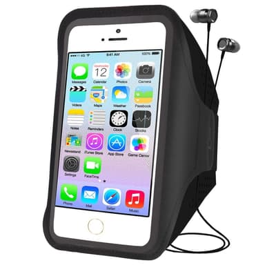 Outdoor Sports Running Arm Bag Case Fitness Mobile Heijastinnauha L