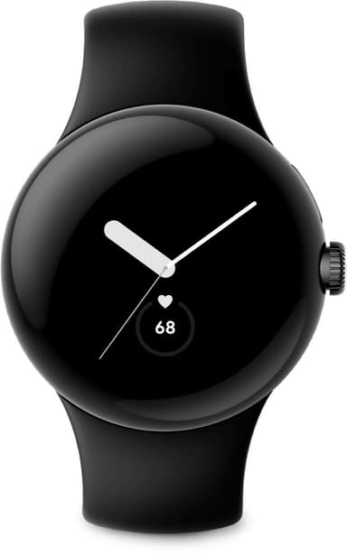 Google Pixel Watch WiFi -älykello, Matte Black / Obsidian