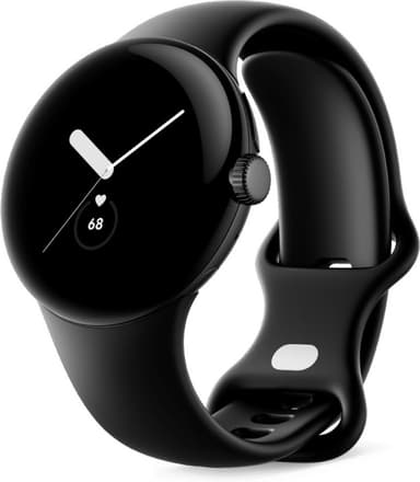 Google Pixel Watch WiFi -älykello, Matte Black / Obsidian