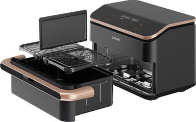 Cosori Dual Blaze TwinFry kiertoilmakypsennin CAF-TF101S (musta)