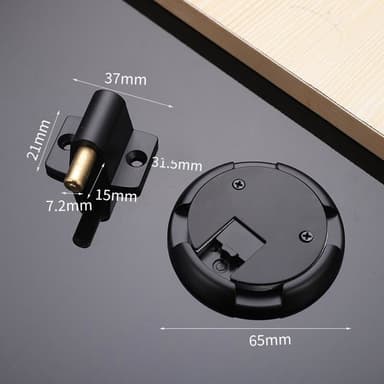 Oven pysäytin vahvalla imukupilla Musta