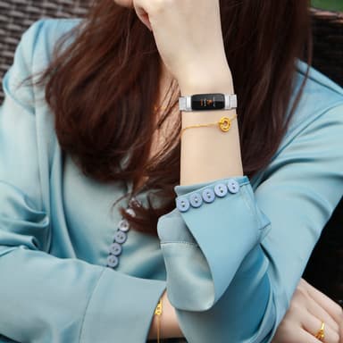 Kellon ranneke nailonia Hopea Fitbit Inspire 3