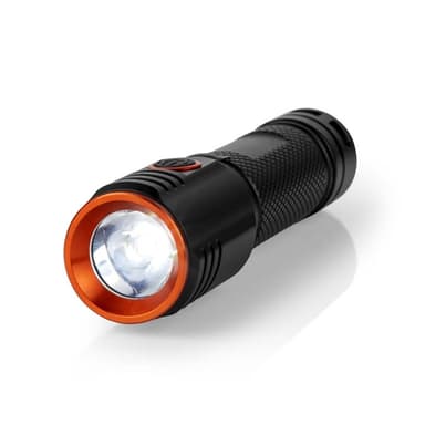 Nedis LED Taskulamppu | Paristokäyttöinen | 3.7 V DC | 20 W | Sisäänrakennettu Litium-Ioni | Paristot sisältyvät | Ladattava | Nimellisvaloteho: 2000 lm | Valoalue: 180 m | Säteen kulma: 10 °