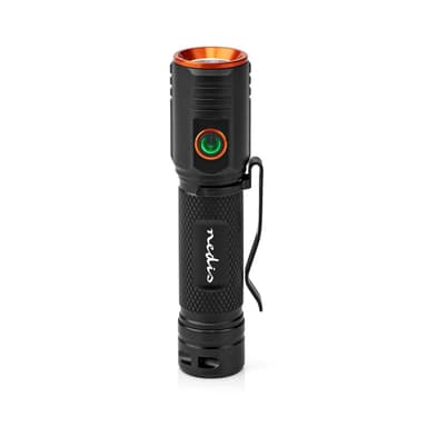 Nedis LED Taskulamppu | Paristokäyttöinen | 3.7 V DC | 20 W | Sisäänrakennettu Litium-Ioni | Paristot sisältyvät | Ladattava | Nimellisvaloteho: 2000 lm | Valoalue: 180 m | Säteen kulma: 10 °