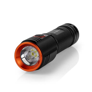 Nedis LED Taskulamppu | Paristokäyttöinen | 3.7 V DC | 20 W | Sisäänrakennettu Litium-Ioni | Paristot sisältyvät | Ladattava | Nimellisvaloteho: 2000 lm | Valoalue: 180 m | Säteen kulma: 10 °