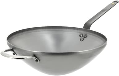 De Buyer Mineral B Element -wokkipannu, hiiliteräs, 40 cm