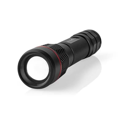 Nedis LED Taskulamppu | Paristokäyttöinen | 3.7 V DC | 10 W | Sisäänrakennettu Litium-Ioni | Paristot sisältyvät | Ladattava | Nimellisvaloteho: 1000 lm | Valoalue: 200 m | Säteen kulma: 10 °