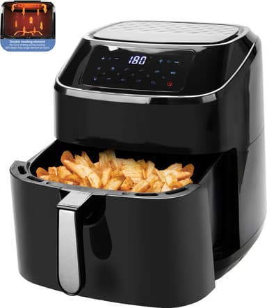 Emerio Smart Fryer kiertoilmakypsennin AF-130285 (musta)