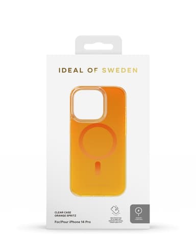 Clear Case MagSafe iPhone 14PR Orange Spritz