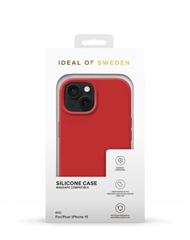 Silicone Case MagSafe iPhone 13/14/15 Red