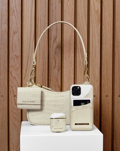 Atelier Case iPhone 12/12P Cream Gold Snake