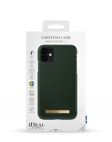 Saffiano Case iPhone 11/XR Green
