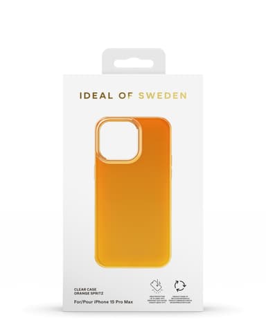Clear Case iPhone 15PM Orange Spritz