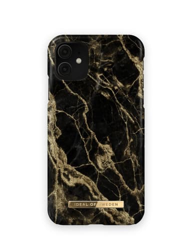Printed Case iPhone 11/XR Golden Smoke Marble