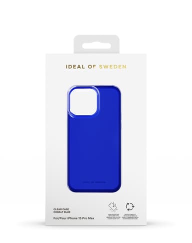 Clear Case iPhone 15PM Cobalt Blue