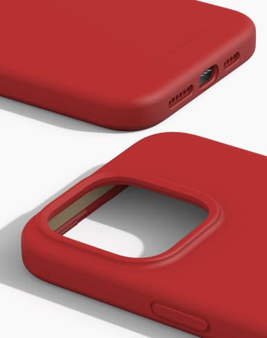 Silicone Case MagSafe iPhone 15PM Red