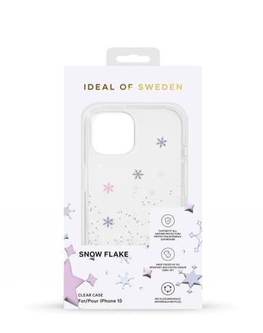 Clear Case iPhone 13/14/15 SnowFlake