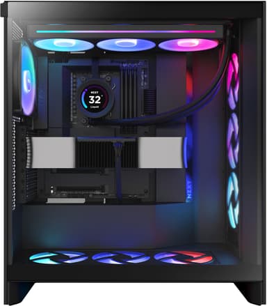 NZXT H7 Flow RGB 2024 PC-kotelo (musta)