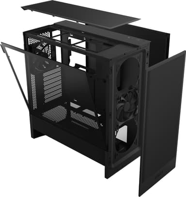 NZXT H5 Flow 2024 PC-kotelo (musta)
