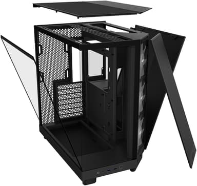 NZXT H6 Flow RGB 2024 PC-kotelo (musta)