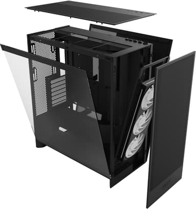 NZXT H7 Flow RGB 2024 PC-kotelo (musta)