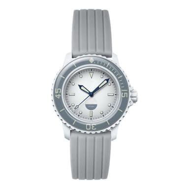Vaihtokellon hihna Blancpain X Swatchille Harmaa