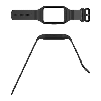 Integroitu silikoniranneke Xiaomi Mi Band 8 Prolle Musta