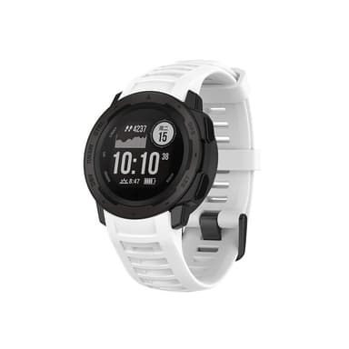 Garmin Instinct 2 silikonikellon ranneke Valkoinen