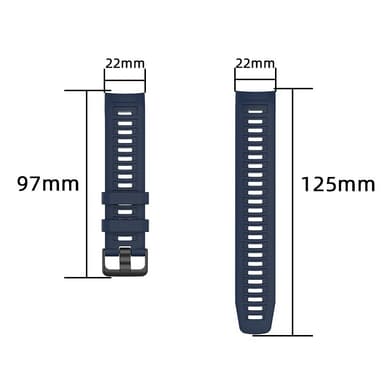 Garmin Instinct 2 silikonikellon ranneke Musta