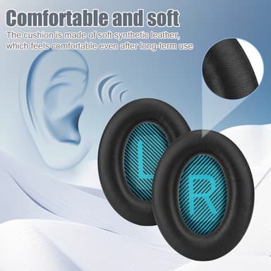 Korvatyynyt Bose QC35 I/II, QC25, QC15, QC 2 AE 2, AE 2i, AE 2w, SoundTrue, SoundLink Sininen