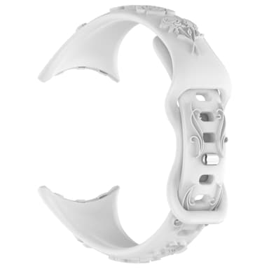 Silikoniranneke Google Pixel Watch 2:lle Valkoinen