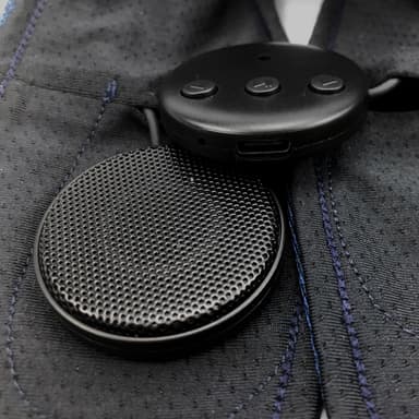 Pääpanta Bluetooth-kuulokkeilla ja mikrofonilla Tummansininen