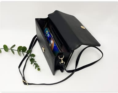 Naisten yksi olkalaukku Crossbody Musta