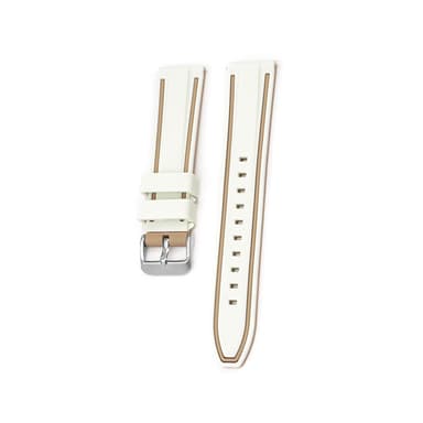 Pehmeä silikonihihna Omega x Swatch MoonSwatchille Ruskea + beige