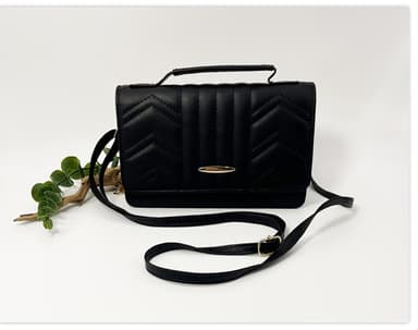 Naisten yksi olkalaukku Crossbody Musta