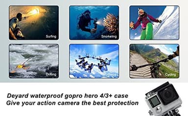 GoPro Hero 3/3+/4 vedenpitävä kuori läpinäkyvä
