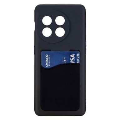 Silikonikuori korttitelineellä OnePlus 13R - Musta