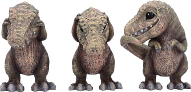 Nemesis Now Three Wise toimintafiguurisarja (Tyrannosaurus Rex, 3 kpl)
