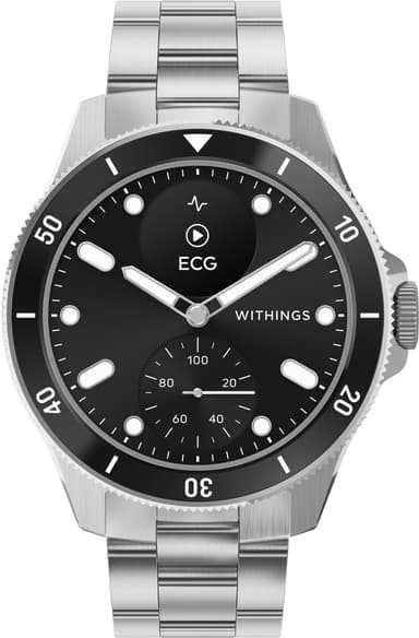 Withings ScanWatch Nova hybridikello 42 mm (musta)