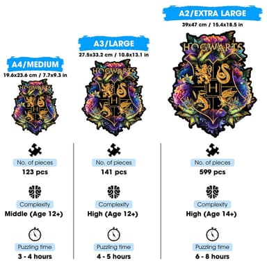 Crafthub Harry Potter palapeli (Hogwards Crest - Odditites)
