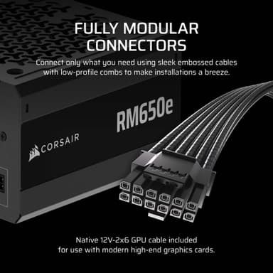 Corsair RM650e virtalähde