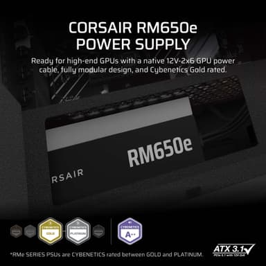 Corsair RM650e virtalähde