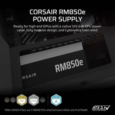Corsair RM850e virtalähde