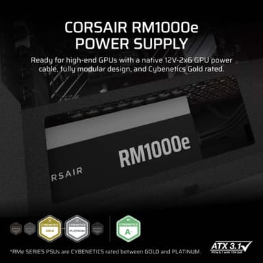 Corsair RM1000e virtalähde