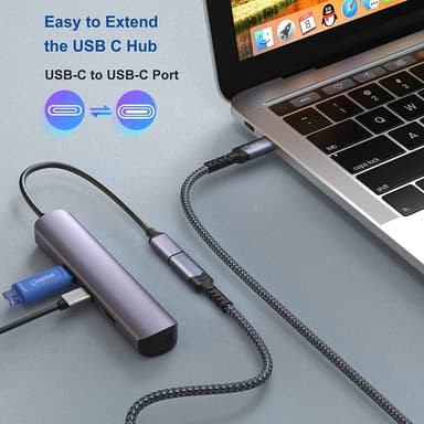 NÖRDIC USB 4 jatkojohto 25cm 40Gbps 240W 8K60Hz