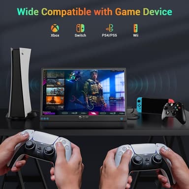 NÖRDIC USB-C & HDMI Kannettava LCD-näyttö 15,6"" 1920x1080p 60Hz