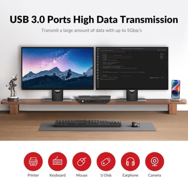 AV Access 8K DisplayPort KVM -kytkin kahdelle tietokoneelle kahteen näyttöön