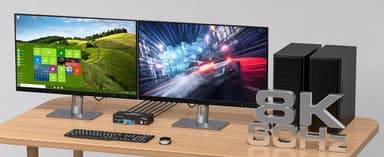NÖRDIC KVM-kytkin 2-2 HDMI-HDMI, 8K60Hz/4K120Hz, 4x USB-A