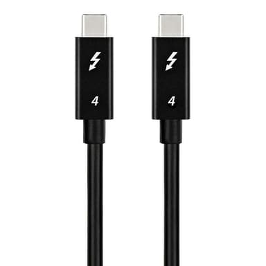 NÖRDIC 1m Thunderbolt4 USB-C aktiivinen 40Gbps 100W lataus 8K video yhteensopiva USB 4 ja Thunderbolt 3 kanssa